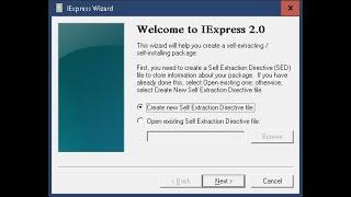 What is iexpress and how to use it (BETTER VIDEO)