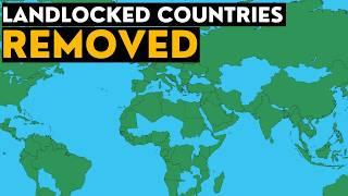 What If You Removed All Landlocked Countries?