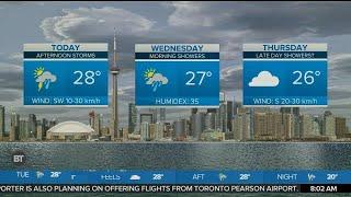 Scattered showers, thunderstorm risk in Toronto Tuesday