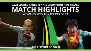 Sun YingSha vs Elizabeta Samara  | WS R32 | 2023 ITTF World Table Tennis Championships Finals