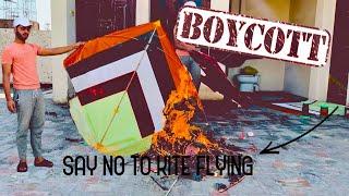 Say no to kite flying || Boycott kite flying boycott moti door 