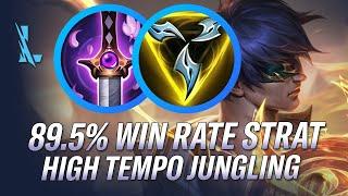 89.5% WIN RATE STRATEGY! HIGH TEMPO JUNGLING WITH LEE SIN IN WILD RIFT | RiftGuides | WildRift