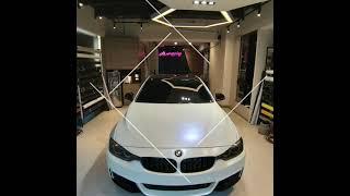 Ak車體包膜 BMW 420i WRAP全車白變藍包膜