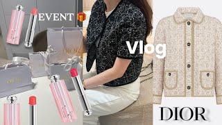 Vlog 디올에 묻어가는 일상 | 언박싱 | 구독자 이벤트 | 서촌 데이트| 워너 브롱크호스트 전시 | 판교 맛집| 델보 | 마이디올 | 놀 가격인하 ..?🫠 튤립체어 ..사 말