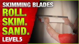 Roll. Skim. Sand.  Easy drywall repairs with LEVEL5 Tools.