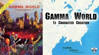 Gamma World 1e, Character Creation