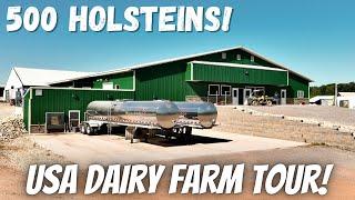 Milking 500 Cows In Wisconsin USA! 