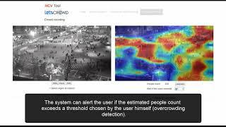 LETSCROWD Project  - Crowd counting and density estimation (Human Centred Computer Vision Tool)