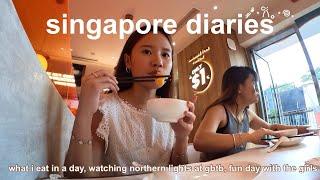 singapore diaries | what i eat in a day, watching northern lights at gbtb, fun day with the girls