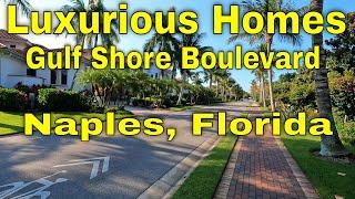 Luxurious Homes On Gulf Shore Boulevard, Naples Florida. Mansions And Homes Real Estate Naples [4K]