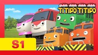 Titipo S1 episodes Compilation l EP 1-6 (66 mins) l Train shows for kids l Titipo TItipo