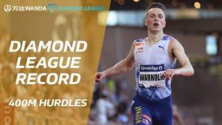 Karsten Warholm breaks series record in the 400m hurdles in Monaco - Wanda Diamond League 2023