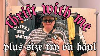 My #1 thrift tip ~ THRIFT WITH ME @ Amvets with a fitting room try on haul! Plus size vintage*~