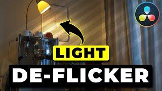 FIX Light Flicker in Davinci Resolve with the DE-FLICKER Tool