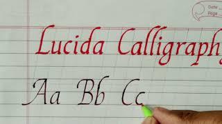 Lucida calligraphy | Italic calligraphy | Lucida handwriting| Rahul Ryachand