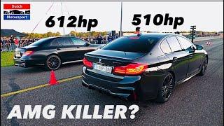 Dragrace Tuned b58 540i vs mercedes AMG E63s