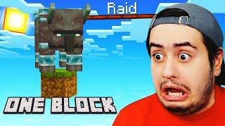 توی ماینکرفت وان بلاک بهم حمله شد و بدبخت شدم || One Block #2