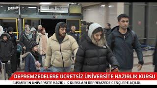 Depremzedelere ücretsiz üniversite hazırlık kursu