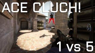 CS:GO 1 vs 5 CLUTCH ACE MIRAGE