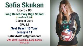 Sofia Skukan – 2017 JVA West Coast Cup Volleyball Highlights