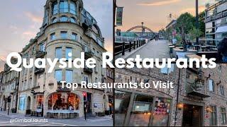 Top 10 AMAZING RESTAURANTS at Newcastle Quayside - BEST PLACES to eat - Walking Tours