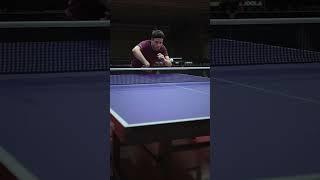 Backhand  flick can be a great third ball attack  #backhand #banana #tabletennis