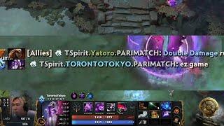 "ez game" TORONTOTOKYO ALL CHAT after teamwiping OG!