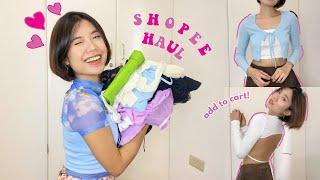 2020 SHOPEE TRY ON HAUL (trendy clothes)