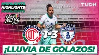 Resumen y goles | Toluca 1-3 Pachuca | Grita México Femenil C22 -J5 | TUDN