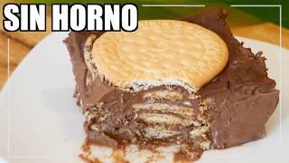  ¡La TARTA de GALLETAS más FÁCIL y DELICIOSA! Sin horno y sin huevo