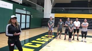 Freska talks at USF E-Hoops