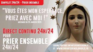 [Chapelet_perpétuel_Live] Prier ensemble à toute heure ! Chapelet en direct 24h/24 Rosaire perpétuel