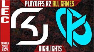 SK vs KC Highlights ALL GAMES | LEC Playoffs Lower Round 2 Summer 2024 | SK Gaming vs Karmine Corp