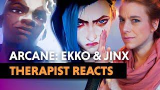 The Psychology of Arcane: Ekko vs Jinx (Bridge Fight) — Therapist Reacts!