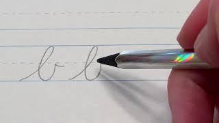 Lowercase "b" in cursive