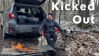 Kicked out of a Campground! I moved my Car Camp to a Forest Road