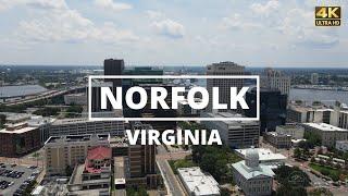 Norfolk, Virginia - [4K] Drone Tour