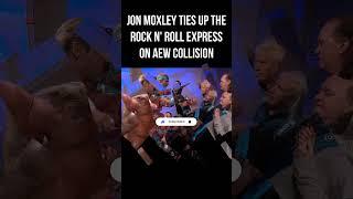 Jon Moxley Ties Up The Rock N' Roll Express On AEW Collision #Shorts #JonMoxley #AEW #Collision