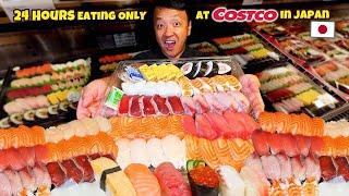 $0.50 SUSHI! 24 Hours Eating ONLY at Costco in Japan