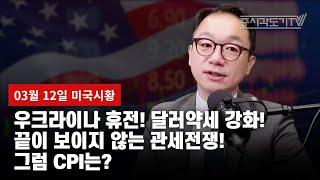 [미국마감] 우크라이나 휴전! 달러약세 강화! 끝이 보이지 않는 관세전쟁! 그럼 CPI는?