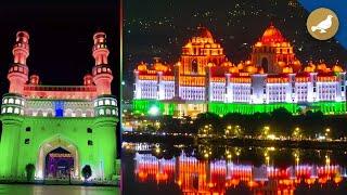 Charminar, Secretariat lit up in tricolor theme for 76th Republic Day