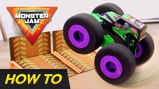 How to drive the Monster Jam RAMP CHAMP & set up your ramp for epic stunts! - Monster Truck Toys