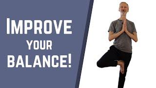 Try this tip to improve balance in yoga poses: Understanding yoga anatomy