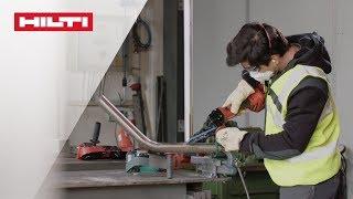 INTRODUCING the Hilti GFB 6X-A22 cordless band file for metal grinding