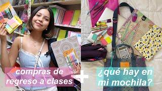 compras para el regreso a clases & qué hay en mi mochila de la uni? -Nina