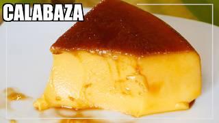 FLAN de CALABAZA cremoso ( SIN HORNO y SIN HUEVO, 4 INGREDIENTES) | receta FÁCIL