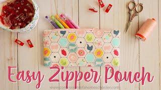 Easy Zipper Pouch (Beginner Friendly Sewing Pattern!)