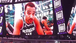 Sacramento Kings players introduction against Portland Trailblazer 2/23/2023