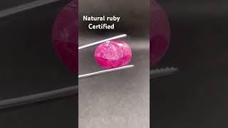 Natural Ruby ( yaqoot stone ) #yasirgemstones #gemstone #jewellery #ytshorts #ruby #yaqootstone