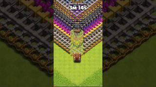 log launcher vs every level wall's and th17 #shorts #coc #clashofclans